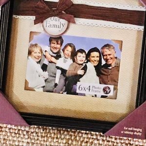 Family photo picture frame scrapbook style home decor NEW TAGS gallery w…